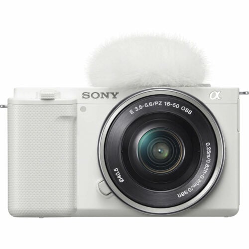 Sony ZV-E10 Mirrorless Camera with 16-50mm Lens white