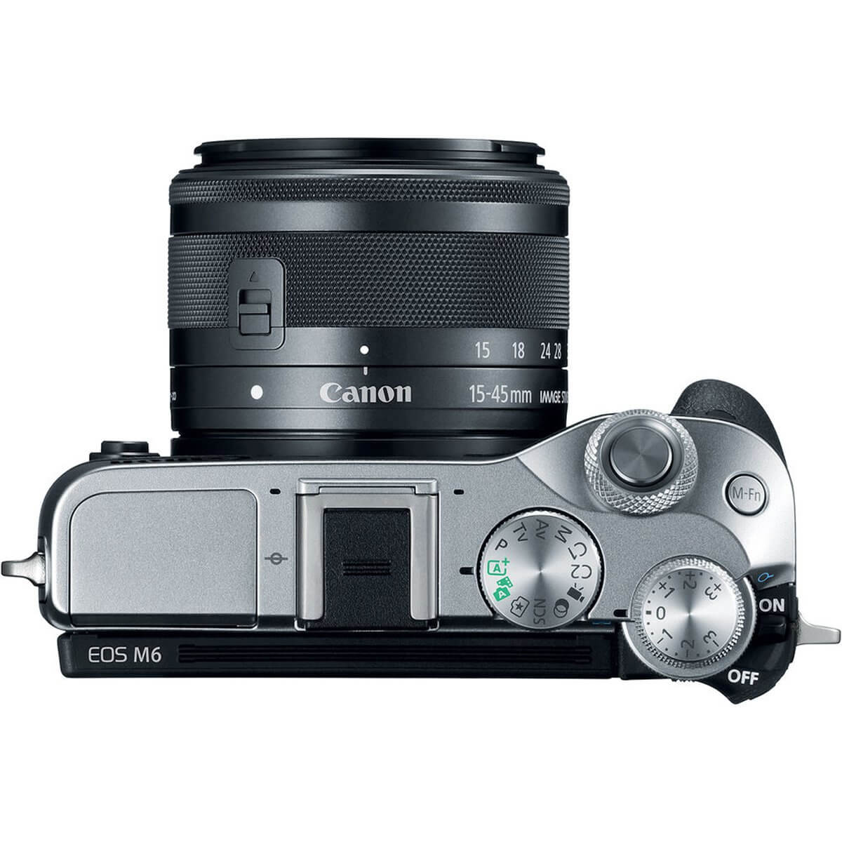 Canon EOS M6 with15-45mm Lens Silver (ประกันศูนย์) Canon EOS M6 with15-45mm Lens Silver (ประกันศูนย์)