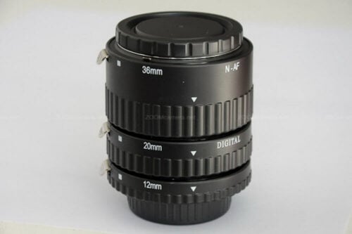 [Clearance] Meike Auto Extension Tube (A) Set (3pcs) for Canon, metal mount - Image 2