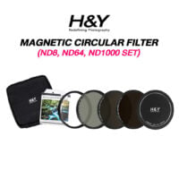 H&Y Magnetic Circular Filter NK62 (ND8, ND64, ND1000 SET) with Magnetic Adapter Ring 62mm