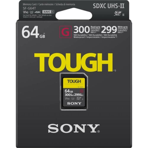 Sony G-Tough Series (SF-G64T/T1) SDXC 64GB UHS-II U3 V90 : R300/W299 (ประกันศูนย์ 3 ปี) - Image 2