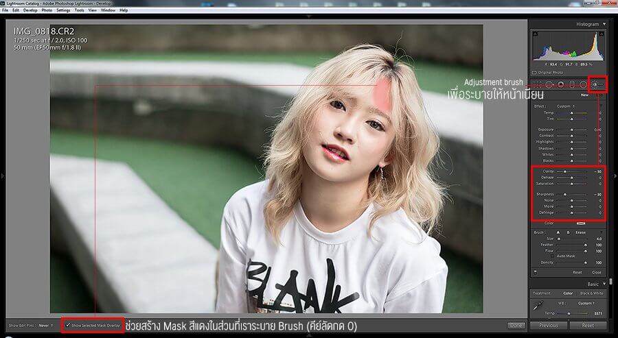 สอนแต่งภาพหน้าเนียนด้วยโปรแกรม Lightroom | ZoomCamera สอนแต่งภาพหน้าเนียนด้วยโปรแกรม Lightroom | Zoomcamera