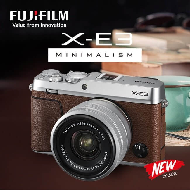 Minimalism : เผยโฉม Fujifilm X-E3 สี Brown คาดเปิดตัวเร็วๆนี้ 
