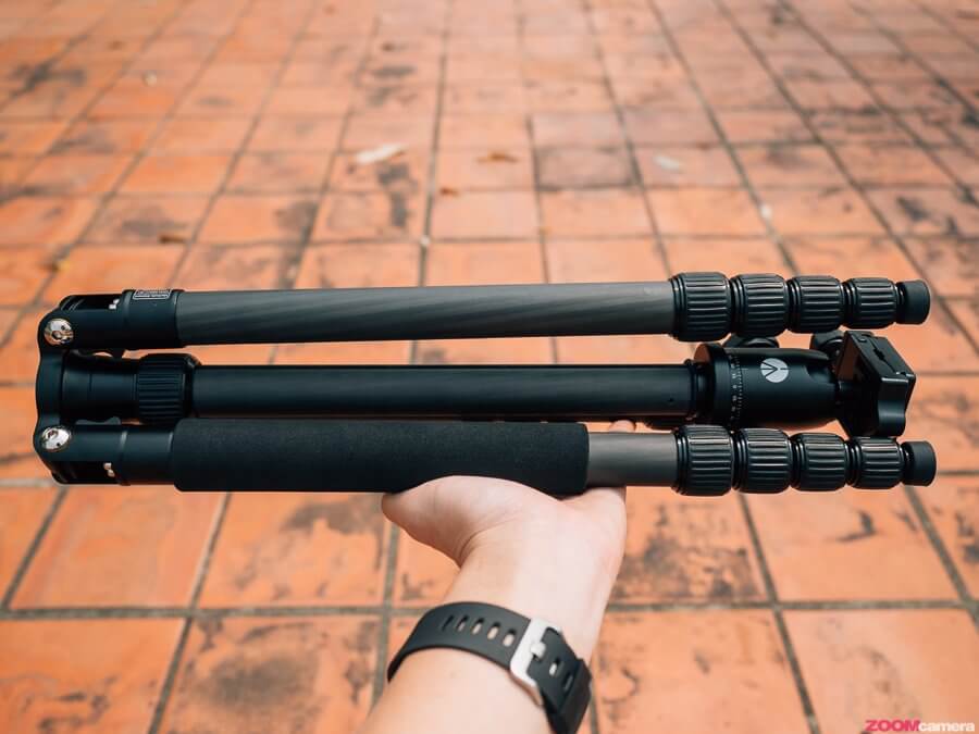 รีวิว Manfrotto Element Big Carbon ขาตั้งกล้องสูงท่วมหัวแต่ตัวเบา 1.4kg ถอด Monopod ได้ ราคาสวย