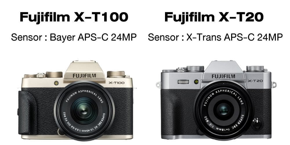 Tips : เปรียบเทียบ Fujifilm X-T100 กับ Fujifilm X-T20