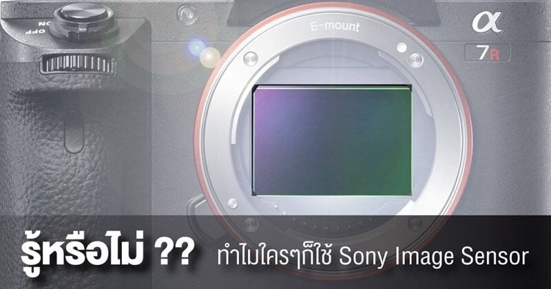 รู้หรือไม่!? ทำไมใครๆก็ใช้แต่ Sony Image Sensor 2 รู้หรือไม่!? ทำไมใครๆก็ใช้แต่ Sony Image Senso