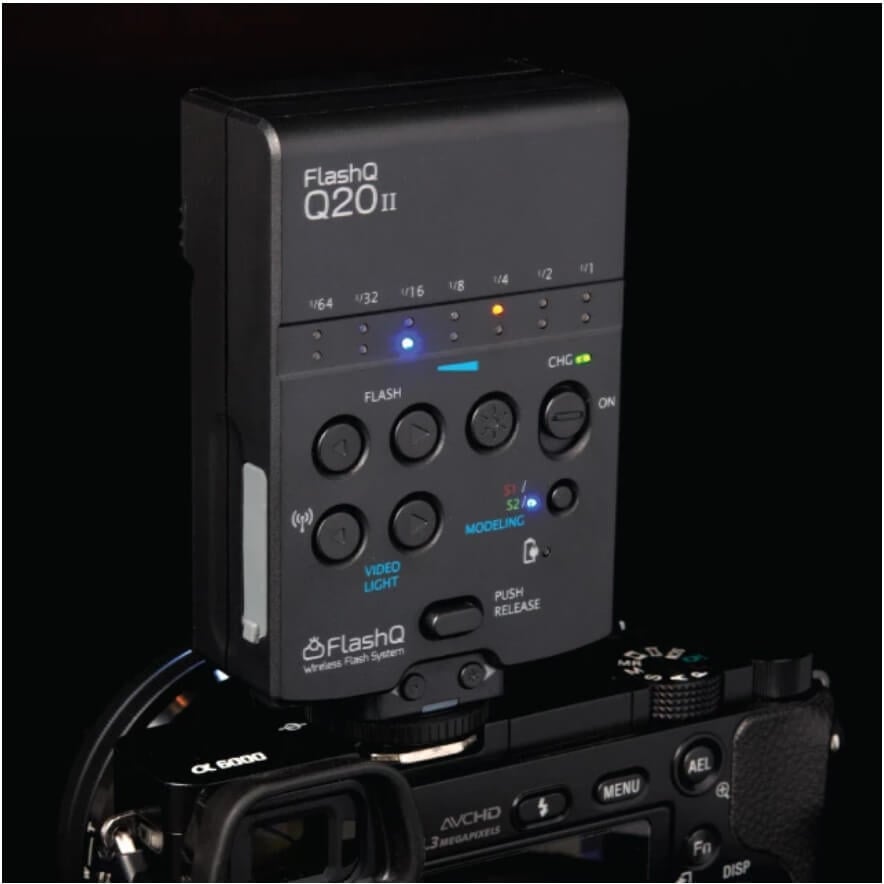 FlashQ Q20II ปุ่มปรับง่าย แบบ manual