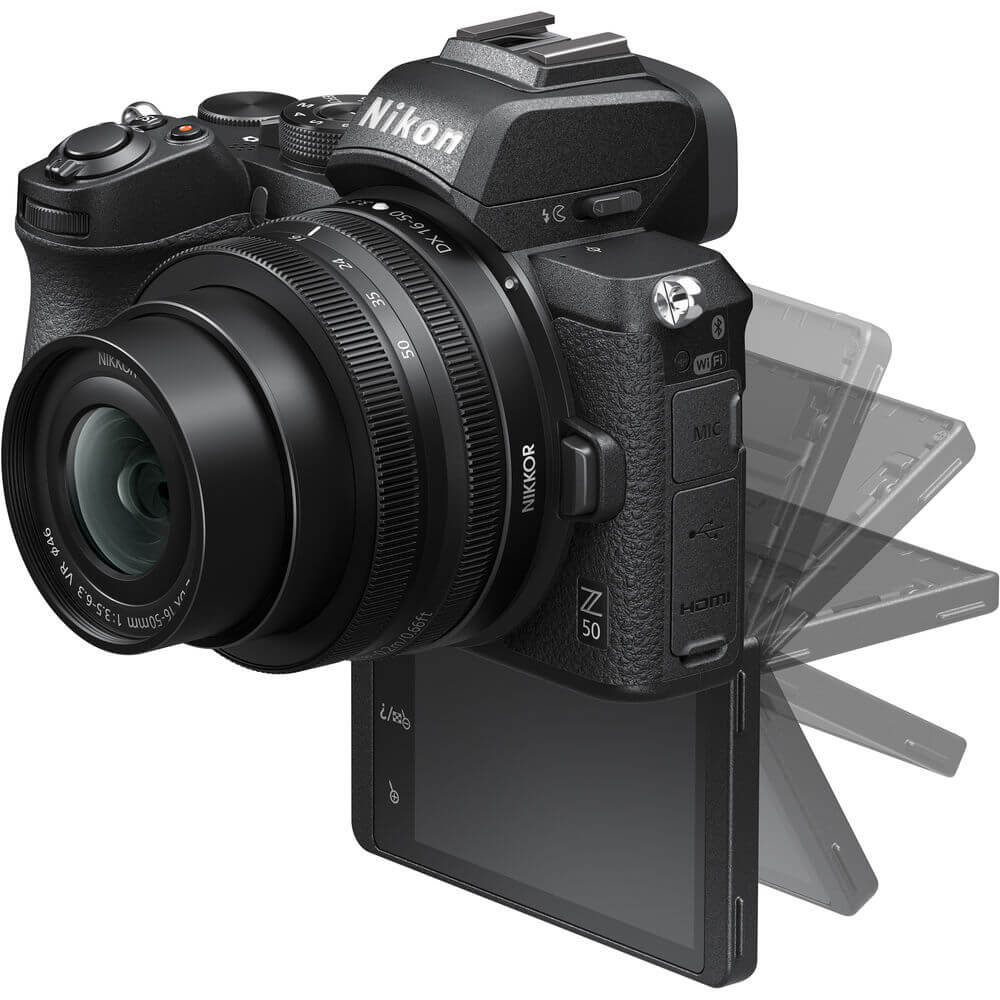 Nikon Z 50 Mirrorless Digital Camera with 16-50mm and 50-250mm Lenses