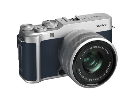 FUJIFILM X-A7 Mirrorless Digital Camera with 15-45mm Lens (Navy Blue)