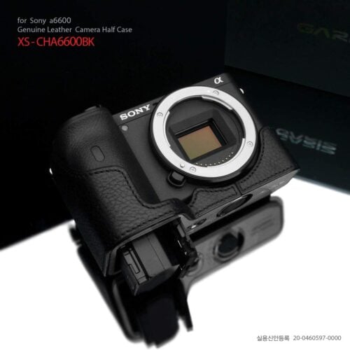 [Clearance] Gariz (XS-CHA6600BK) Half-case for Sony A6600 Black