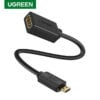 Ugreen 20137 Mini HDMI Male to HDMI Female Adapter Cable 22cm Black 3