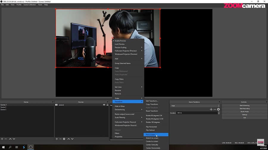 How to ต่อกล้องไลฟ์สด Facebook สวย ๆ ด้วยกล้อง Mirrorless ผ่านโปรแกรมฟรี OBS Studio 19 OBS 5