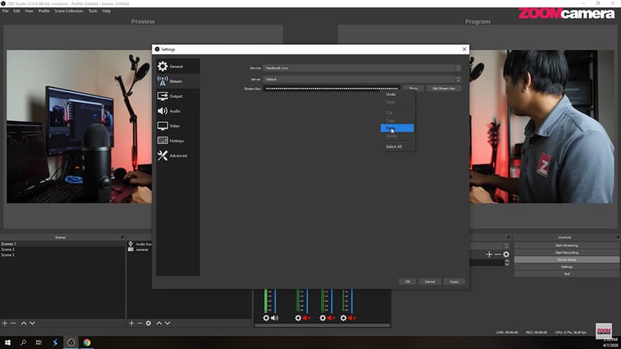 How to ต่อกล้องไลฟ์สด Facebook สวย ๆ ด้วยกล้อง Mirrorless ผ่านโปรแกรมฟรี OBS Studio 36 OBS 6