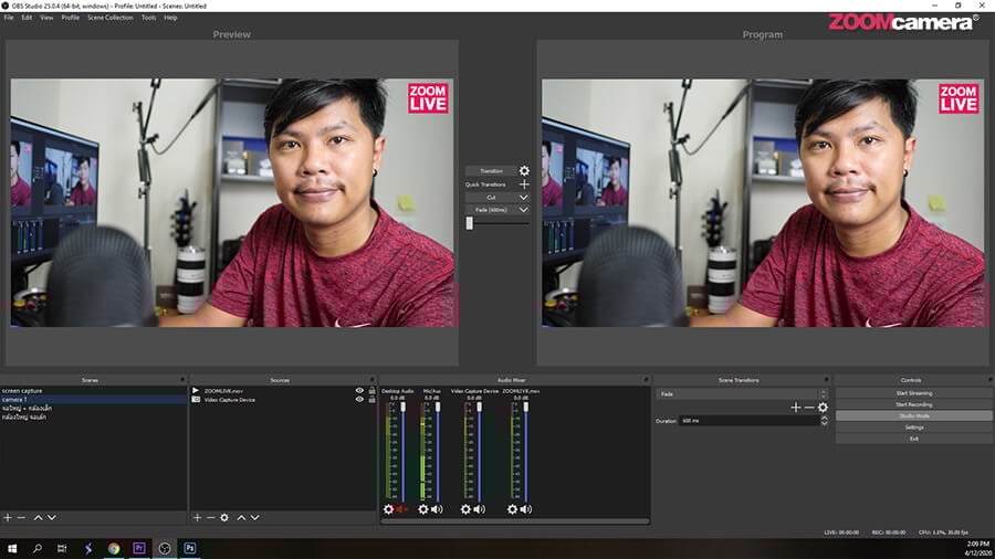How to ต่อกล้องไลฟ์สด Facebook สวย ๆ ด้วยกล้อง Mirrorless ผ่านโปรแกรมฟรี OBS Studio 4 Clean HDMI เมื่อต่อเข้าโปรแกรม OBS