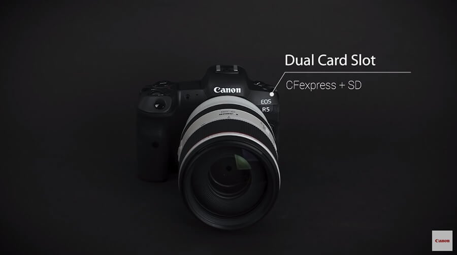 Canon EOS R5 Card Slot UHS-II