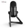 FIFINE USB MICROPHONE WITH LOW LATENCY HEADPHONE JACK MONITORING AND INPUT GAIN CONTROL AND MUTE BUTTON K678 1