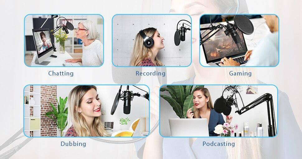 Maono AU A04T Destop USB Microphone Set 15