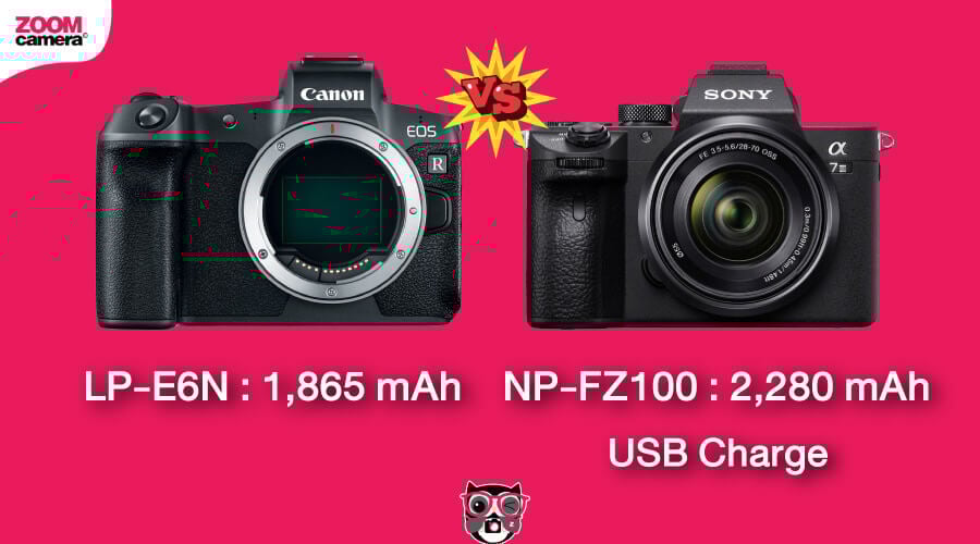 เปรียบเทียบ EOS R vs Sony A7 III เก่าแต่เก๋า 16 เปรียบเทียบ Canon EOS R vs Sony A7 III แบตเตอรี่