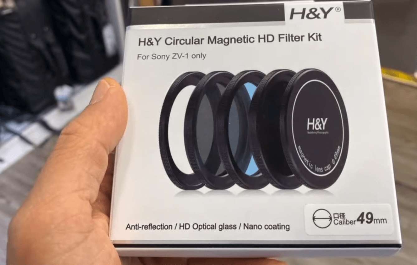 H&Y Magnetic Circular Filter Kit SOZV-1 (ND64+UV+CPL) for Sony ZV-1 Camera