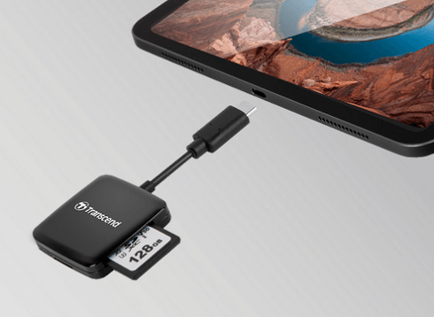 Transcend TS RDC3 USB C Card Reader 3.2 Gen1 for SDHCSDXC MicroSDHCMicroSDXC UHS I 2