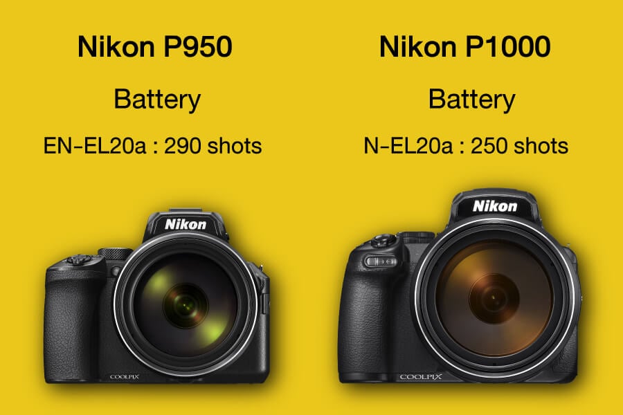 Nikon P950 vs Nikon P1000