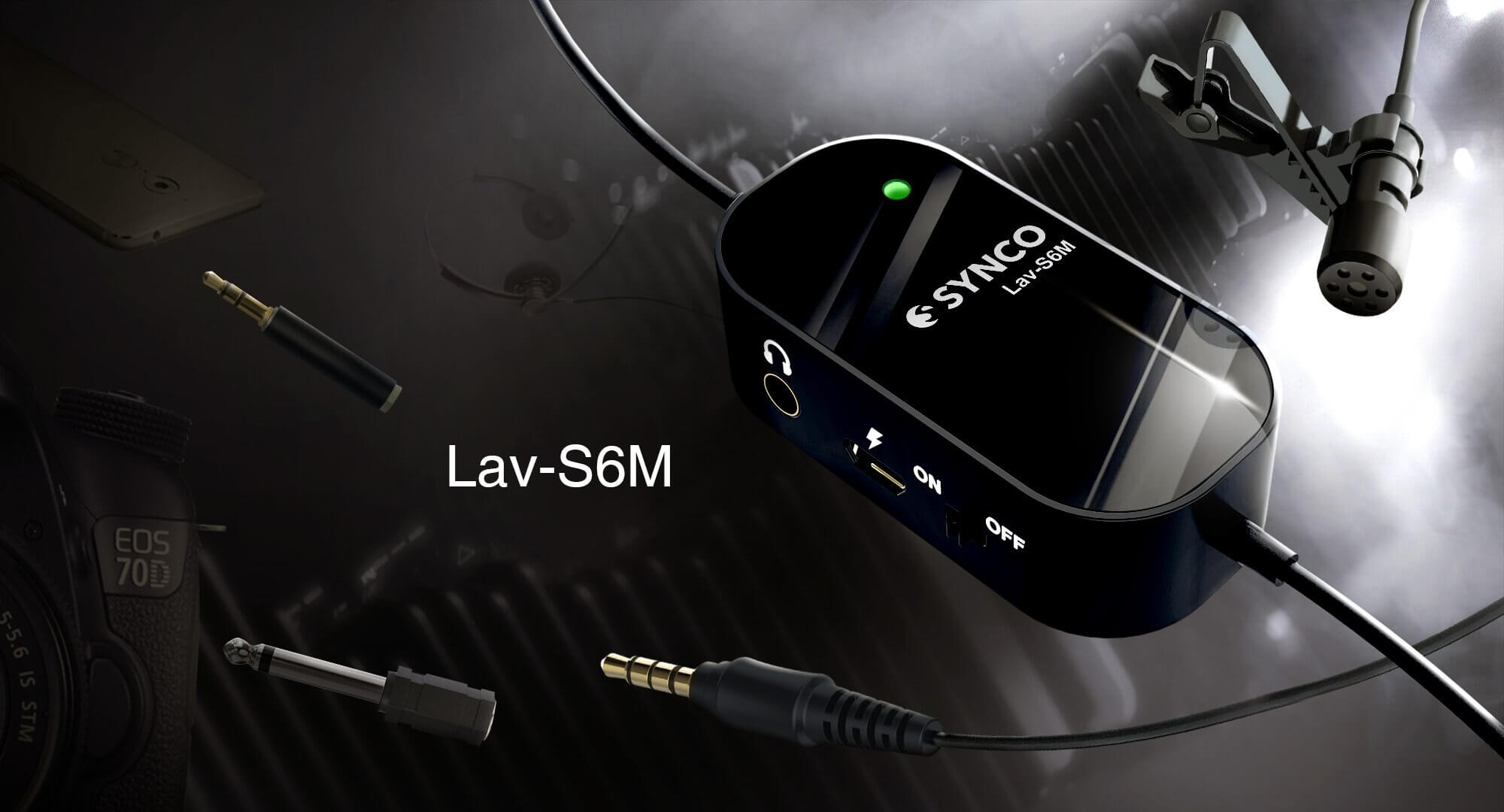 Synco LAV S6M Wired Lavalier Microphone with RAMS 14