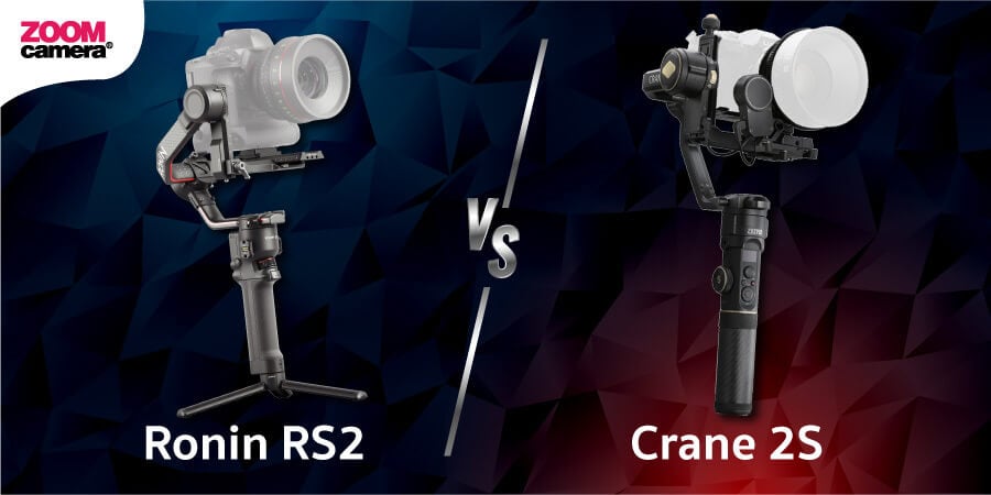 เปรียบเทียบ DJI Ronin RS2 vs Zhiyun Crane 2s