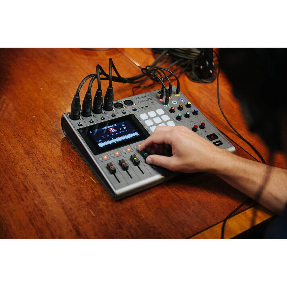 Zoom PodTrak P8 Portable Multitrack Podcast Recorder 17