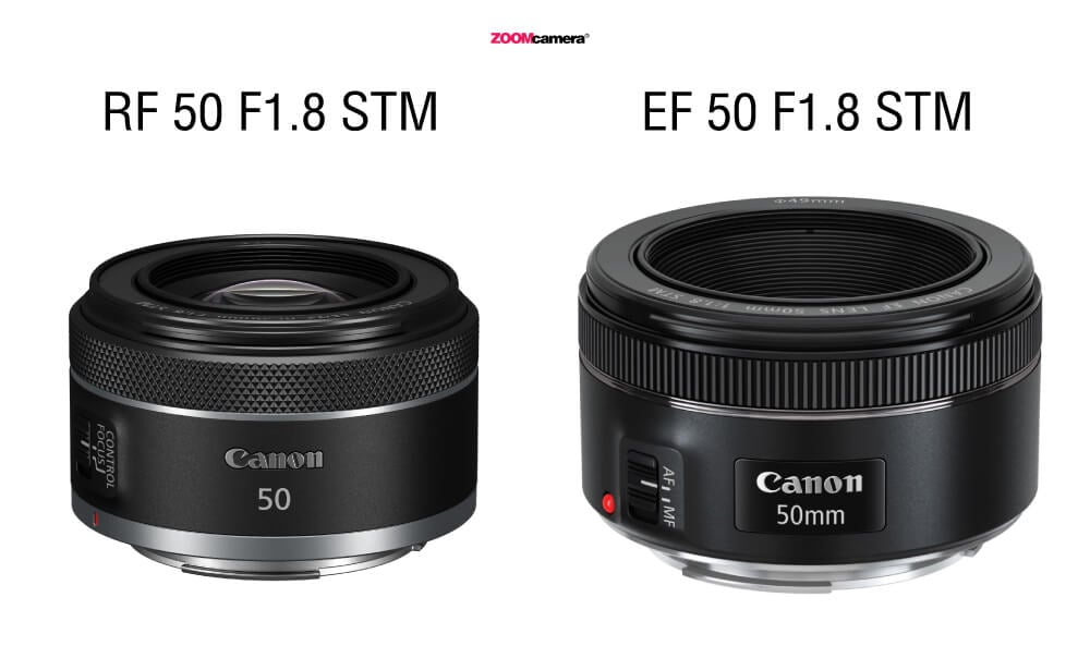 Canon RF 50mm. F1.8 STM vs Canon EF 50mm. F1.8 STM