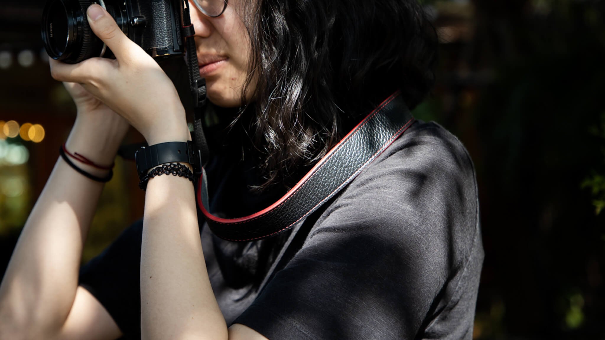 NEXT Neck Strap AVEDON Series Leather & Nylon W: 3cm /L: 100-120cm 54 20191210 AVE01 003