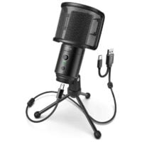 FIFINE K683A TYPE C USB MIC WITH A U-SHAPE POP FILTER