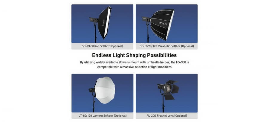 Nanlite FS-300 Bowen Mount Studio Light Head 350W/5600K (ประกันศูนย์) 22 Nanlite FS 300 AC LED Monolight p6