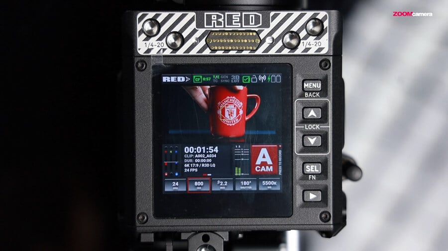 รีวิว RED KOMODO 6K พลังกล้อง Cinema ในขนาดเท่าฝ่ามือ 8 RED Komodo 6K top screen