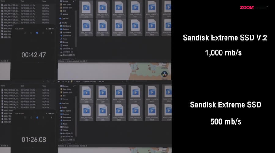 รีวิว Sandisk Extreme Portable SSD V.2 กับความเร็วระดับ 1000 mb/s 15 Sandisk Extreme Portable SSD V.2 vs Sandisk Extreme Portable SSD V.1