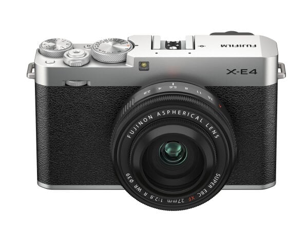 พรีวิว fujifilm x e4 silver top view