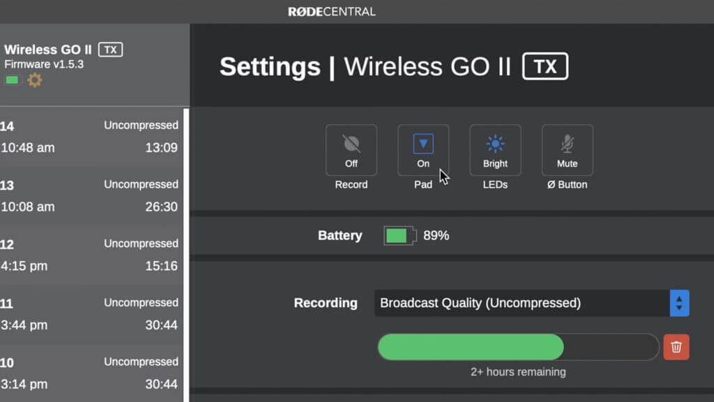 Rode wireless Go ii รีวิวไมค์ไวเลสรุ่นใหม่ ไฉไลกว่าเดิม มี 2 ตัวส่ง 1 ตัวรับ บันทึกเสียงได้ด้วยตัวเอง ใช้งานได้ทั้งกล้องถ่ายภาพ คอมพิวเตอร์ และ สมาร์ทโฟนทุกรุ่น 5 RODE wireless GO II update central