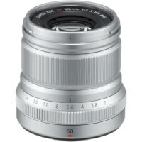 FUJIFILM XF 50mm f/2 R WR Lens Silver