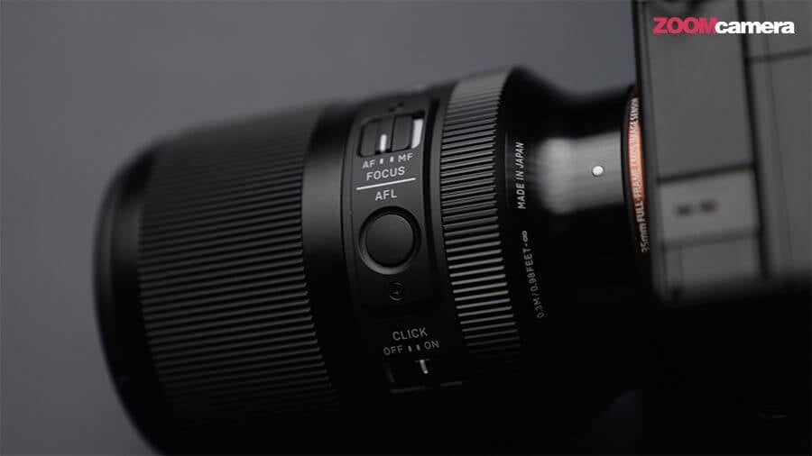 SIGMA 35mm F1.4 DG DN Art For Sony FE สวิตซ์ และปุ่ม