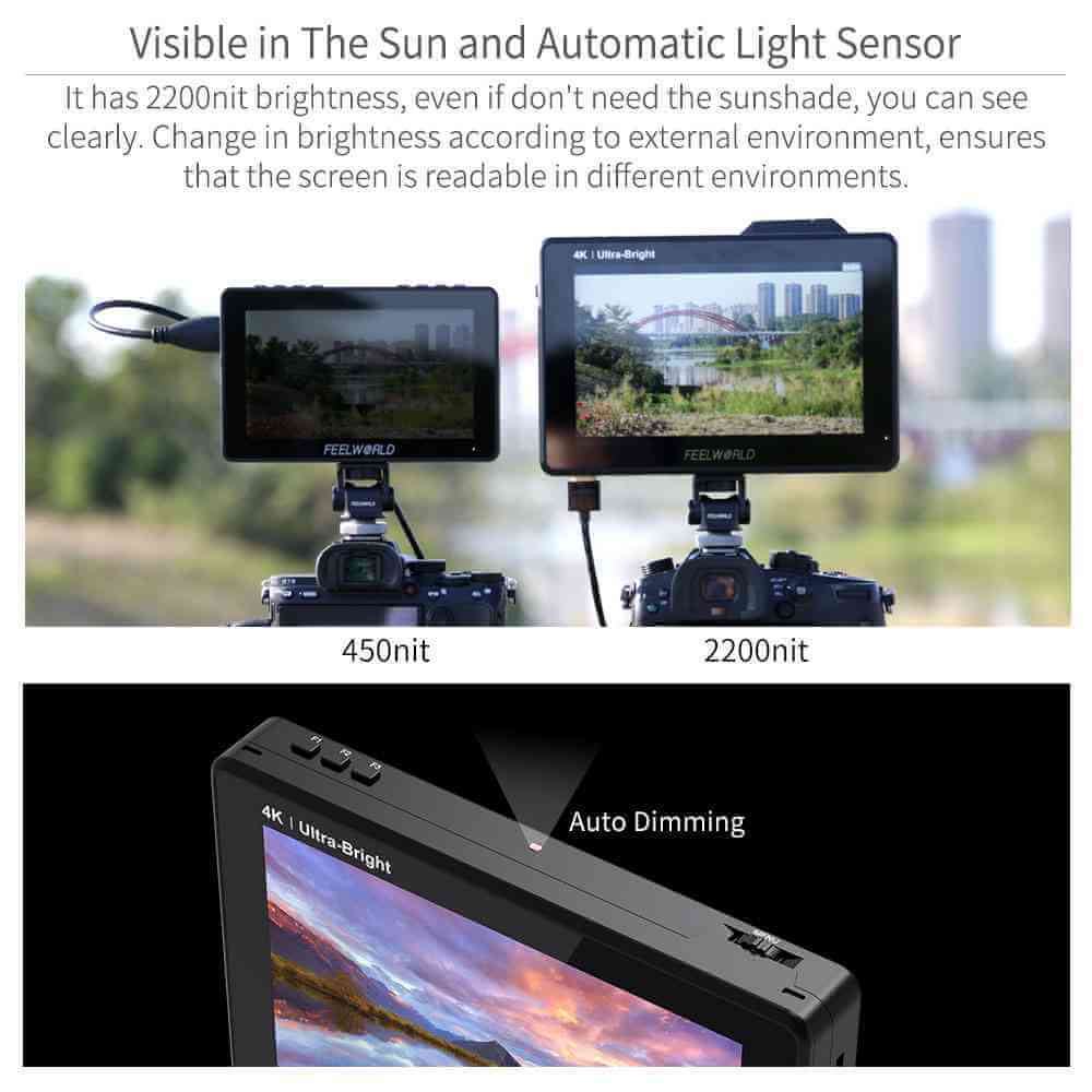 FeelWorld LUT7 PRO 7 Ultrabright HDMI Field Monitor