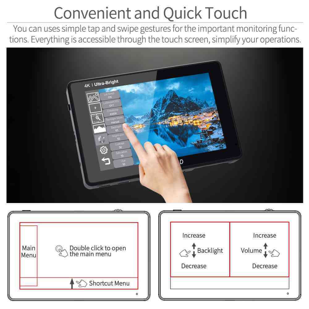 FeelWorld LUT7 PRO 7 Ultrabright HDMI Field Monitor