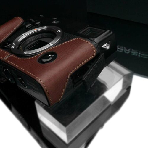 Gariz XS-CHXP3BR Genuine Leather Half Case for Fuji X-Pro3 XPRO3, Brown