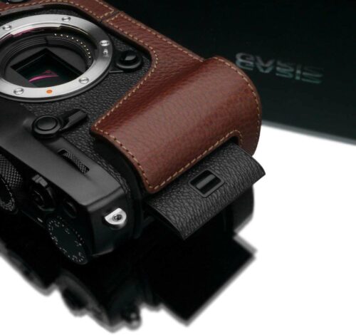 Gariz XS-CHXP3BR Genuine Leather Half Case for Fuji X-Pro3 XPRO3, Brown