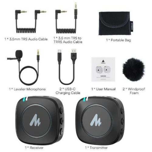 MAONO AU-WM820 Wireless Lavalier Microphone