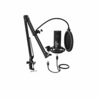 FIFINE T669 USB MICROPHONE BUNDLE WITH ARM STAND & SHOCK MOUNT FOR STREAMING, PODCASTING ON LAPTOP/PC