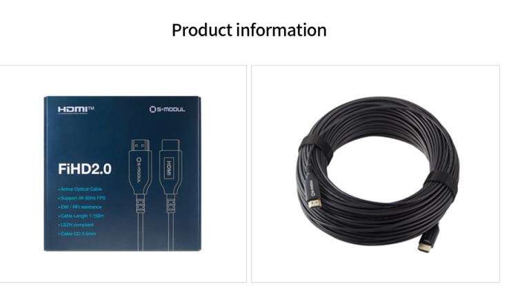 SalrayWorks FIHD Active Optical HDMI to HDMI Cable with Ethernet