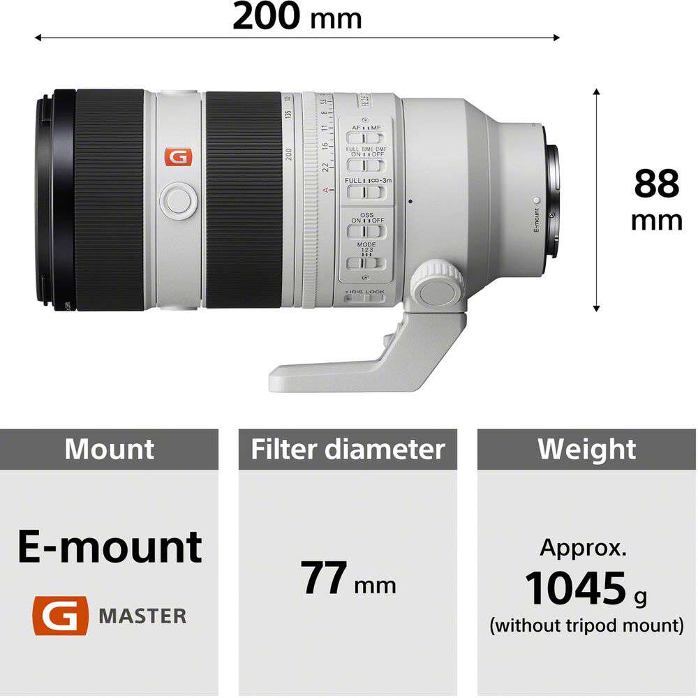 Sony FE 70-200mm f/2.8 GM OSS II Lens SEL70200GM2 (ประกันศูนย์ 1 ปี) 35 Sony FE 70-200mm f/2.8 GM OSS II Lens
