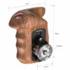 SmallRig HSR2511 Right-Side Wooden Handgrip with USB StartStop for Sony Mirrorless