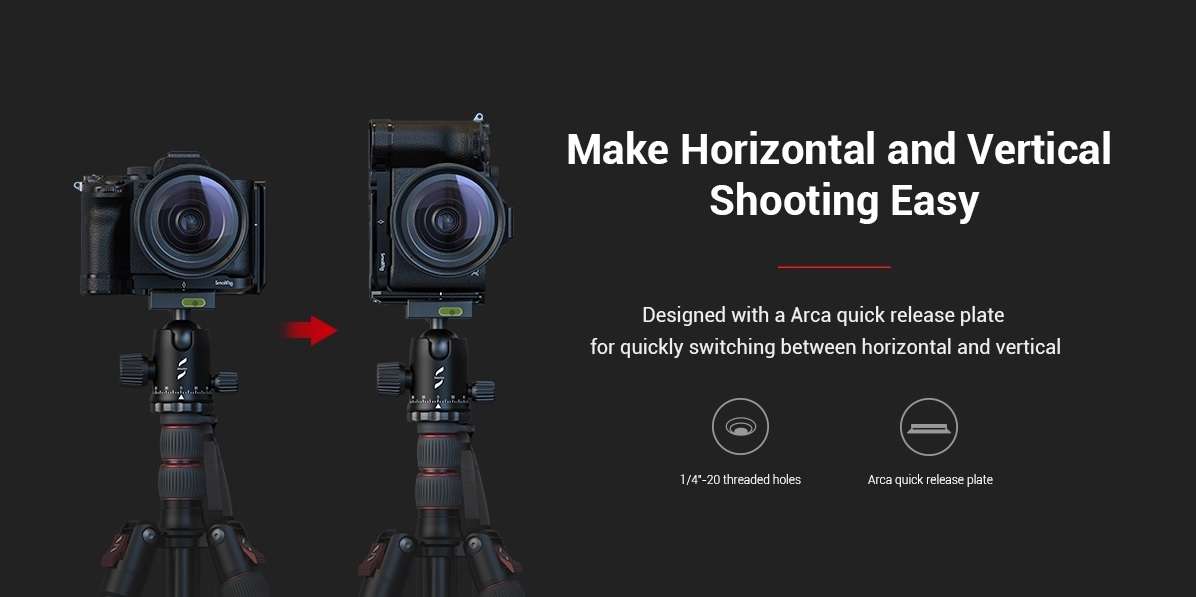 SmallRig L-Bracket for Sony Alpha 7 IV, Alpha 7S III, Alpha