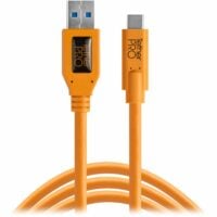 Tether Tools TetherPro USB Type-C Male to USB 3.0 Type-A Male Cable (15', Orange)