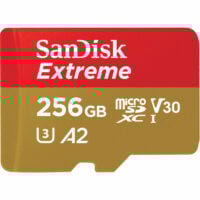 SanDisk 256GB Extreme UHS-I microSDXC Memory Card with SD Adapter